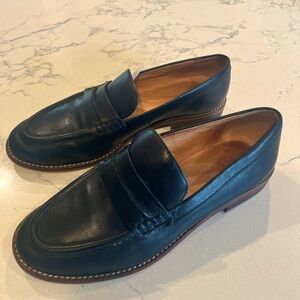 Madewell Black Leather Loafers